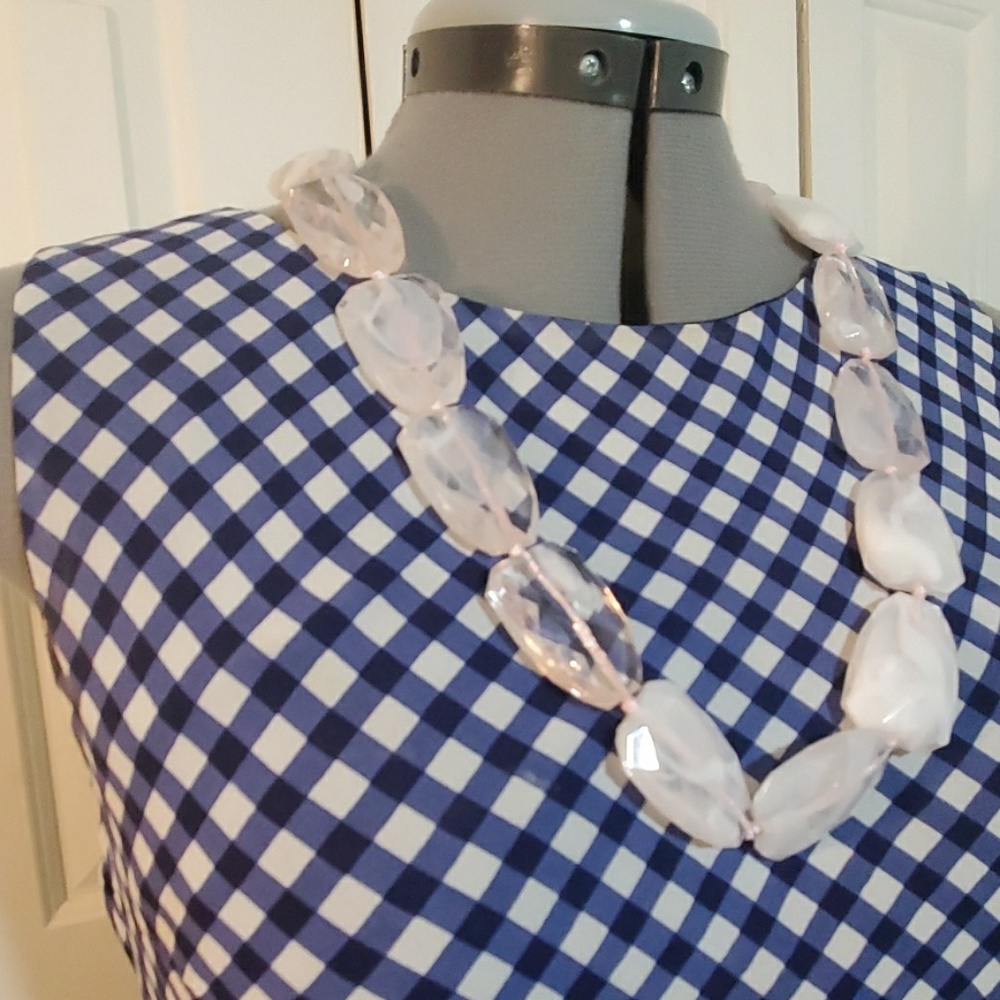 LAUREN RALPH LAUREN Blue & White Dress Size 6P - Picture 4 of 6